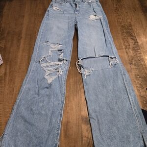 American Eagle Super High Rise Baggy Wide Leg